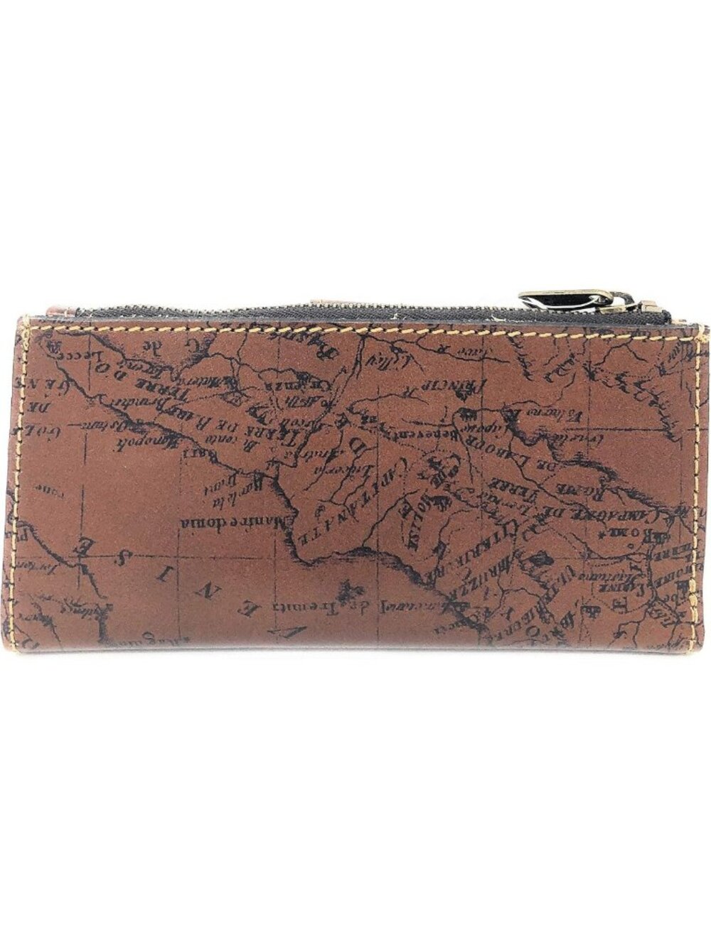 Rust Map Wallet - Stylish Signature Design, Compact & Functional, Perfect for - Picture 4 of 5